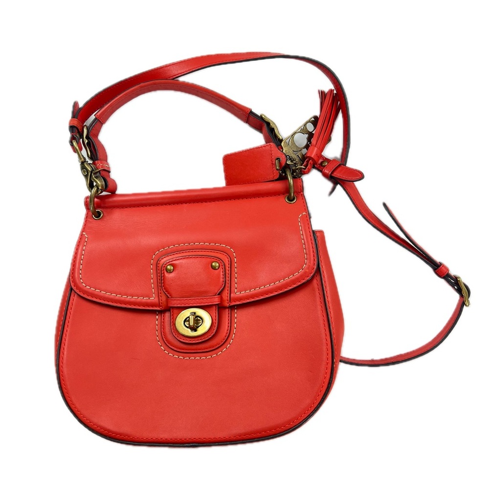 Coach Willis Legacy 70th Anniversary Vermillion Leather Handbag 19132 (2012) - Picture 3 of 17